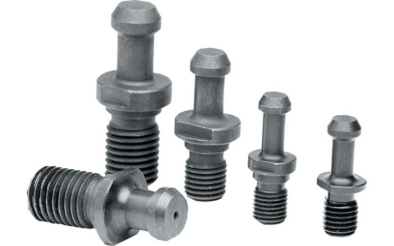GS-366-038: Standard Pull Stud (Retention Knob) For V-Flange Tooling, CAT40 Taper, 5/8-11 Thread, 45° Angle