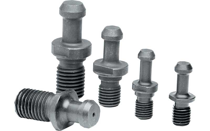 GS-366-068: Standard Pull Stud (Retention Knob) For V-Flange Tooling, CAT40 Taper, 5/8-11 Thread, 45° Angle