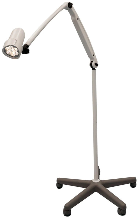 Waldmann D16045110, HALUX N50-1 P FX LED Examination Light, Medical Grade, Articulating Arm, 4400K, Rolling Floor Stand