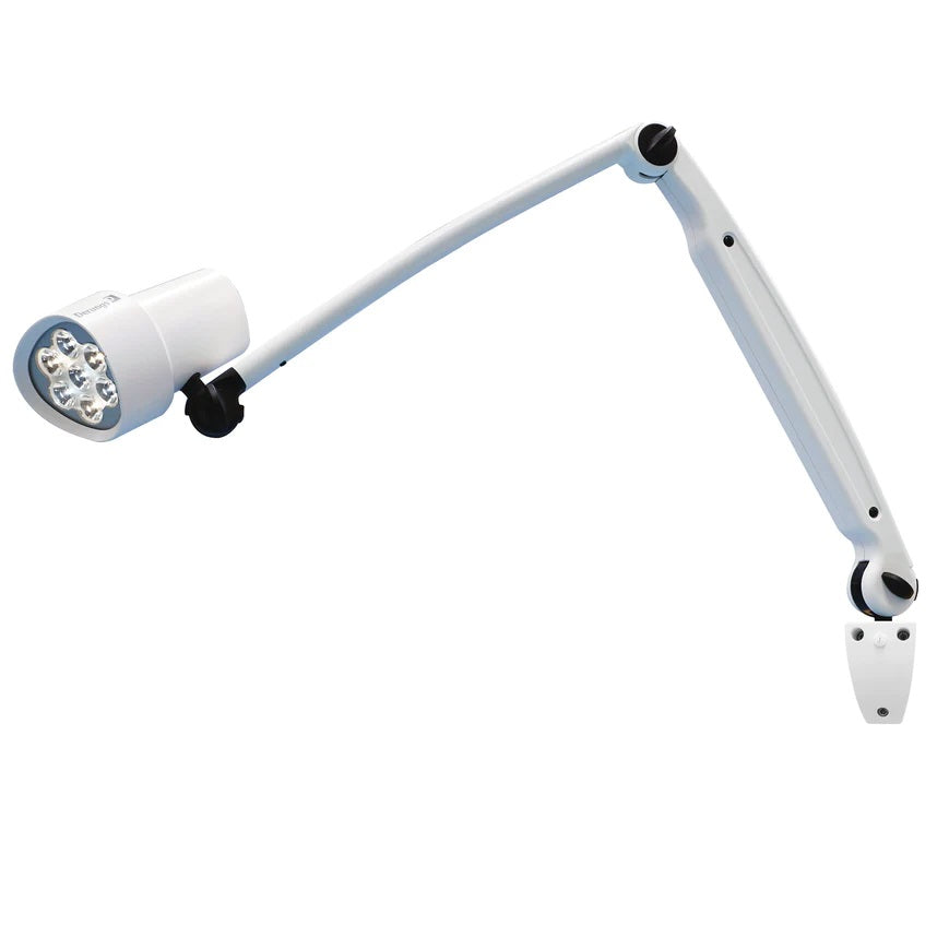 Waldmann D16045120, HALUX N50-1 P FX LED Examination Light, Medical Grade, Articulating Arm, 4400K, Wall Mount