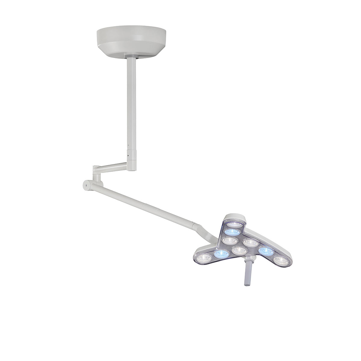 Waldmann D16076000, TRIANGO ENDO 100-1 C LED Medical Procedure Light, 100,000 lux, Ceiling Mounted, Dimming, Endo Mode