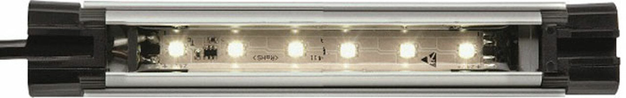 Waldmann 112544005-00011100, LIQ 6, SLIM Tube Light; 7.7 in., Matte Lens, 24V DC, Adjustable Mounting