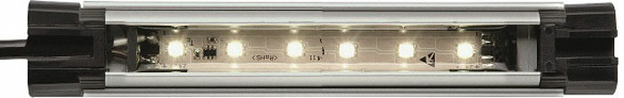 Waldmann 112544001-00011081, LIQ 12, SLIM Tube Light; 13.2 in., Clear Lens, 24V DC, Adjustable Mounting