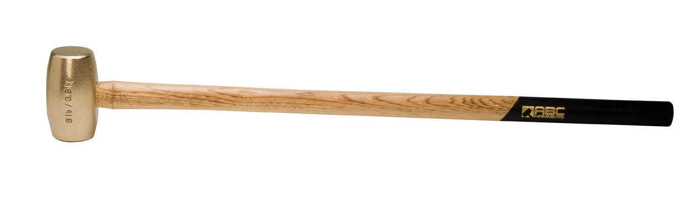 ABC8BW; 8 lb  Brass Sledge Hammer, 32 in. Wood Handle