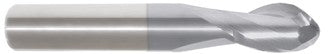 219-001003: 1/32 Dia, 1/16 LOC, 1-1/2 OAL, 2-Flt,  Carbide Ball End Mill- Single End, 30 Deg. Helix, TiCN, USA