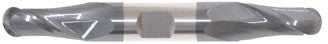 243-001013: 5/32 Dia, 7/16 LOC, 3 OAL, 2-Flt,  Carbide Ball End Mill- Double End, 30 Deg. Helix, AlTiN, USA