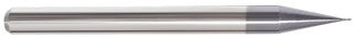 250-370200B: .015 Dia, .023 LOC, 1-1/2 OAL, 4-Flt,  Carbide Ball End Mill- Single End, 30 Deg. Helix, AlTiN, USA