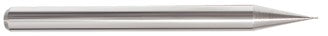 250-370250: .020 Dia, .03 LOC, 1-1/2 OAL, 4-Flt,  Carbide Ball End Mill- Single End, 30 Deg. Helix, Uncoated, USA