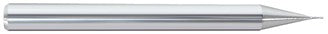 250-5203105: .031 Dia, .093 LOC, 1-1/2 OAL, 2-Flt, .005 Corner Rad Carbide End Mill- Single End, 30 Deg. Helix, Uncoate, USA