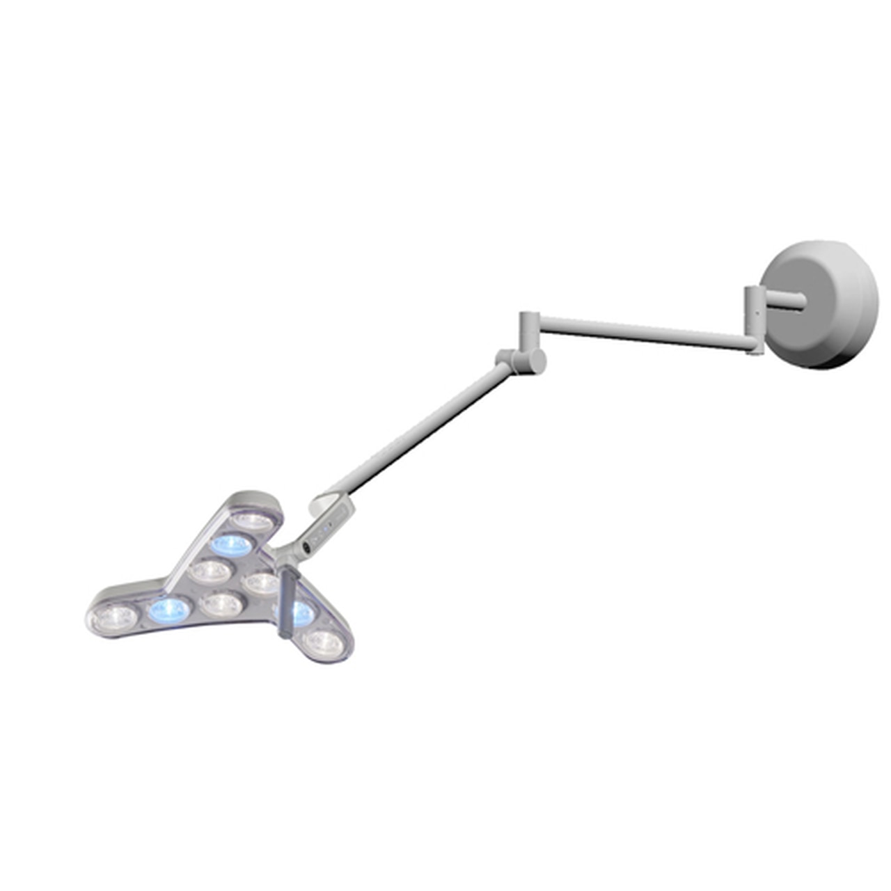 Waldmann D16081000, TRIANGO ENDO LED 100-1 W LED Procedure Light, Medical Grade, Wall Mount, with Dimming, with Endo Mode